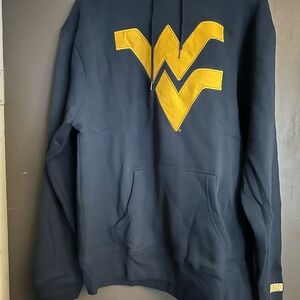 West Virginia Mountaineers stiched Hoodie. Size large brand new with tags.